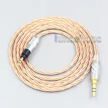 LN007160 Silver Plated OCC Shielding Coaxial Earphone Cable For Sennheiser Urbanite XL On Over Ear Headphones