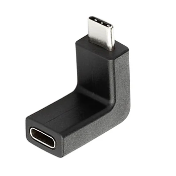 

USB-C Right Angle Adapter, Male to Female 90 Degree Connection (1-Pack)