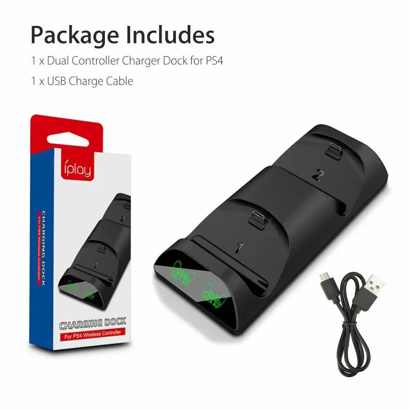 Светодиодный зарядной док станции PS4 двойное зарядное устройство быстрая