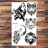 Black Scorpion Temporary Tattoos For Adults Men Realistic Dragon Wolf Tiger Thorns Fake Tattoo Sticker Hand Leg Tatoos Creative 5