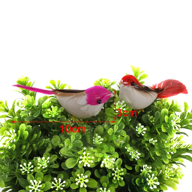 12 Db Mesterséges Szimulációs Hab Madarak Mini Díszek Diy Kézműves Esküvői Dekoráció Otthoni Kerti Kiegészítők - Image 3