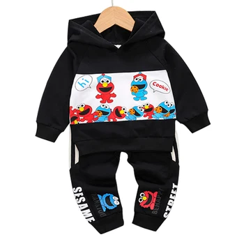 

Spring Autumn Children Clothing Boys Cartoon Casual Sports hooded top Pants 2pcs/Set Infant Outfit Kids Clothes Suit Tracksuits