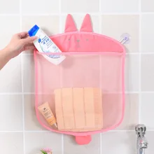 Child Bath Toy Storage Bag Organizer Helpful Net Suction Baskets Kids Baby Bathroom Mesh Bag Toys