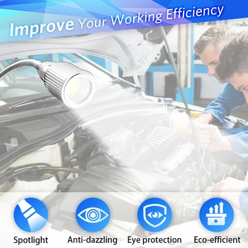 

Cob folding working lamp maintenance auto repair lamp portable led car light Flexible service light 360 degree rotary lighting