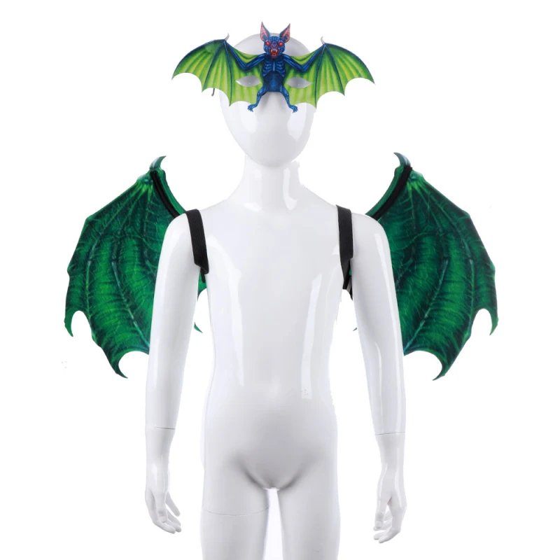 

Halloween Wings Bat mask Carnival Party Decoration Suit Masquerade Face Mask and Wings Bat Cosplay Costume masks Anime Devil