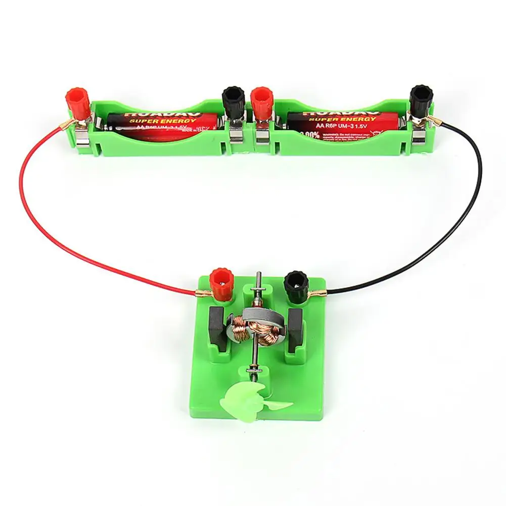

Direct Current Motor Model with Fan Physical Circuit Experiment Kids Educational Toy Designed for kids entertainment great gifts