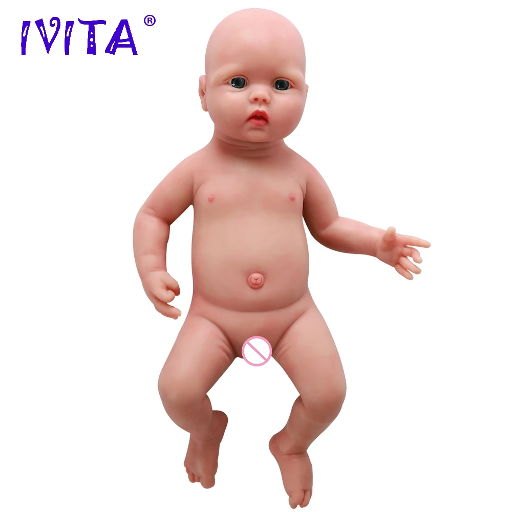 IVITA WG2014 46 см (18 дюймов) 3 93 кг силиконовый чехол для всего тела милые глаза открытые