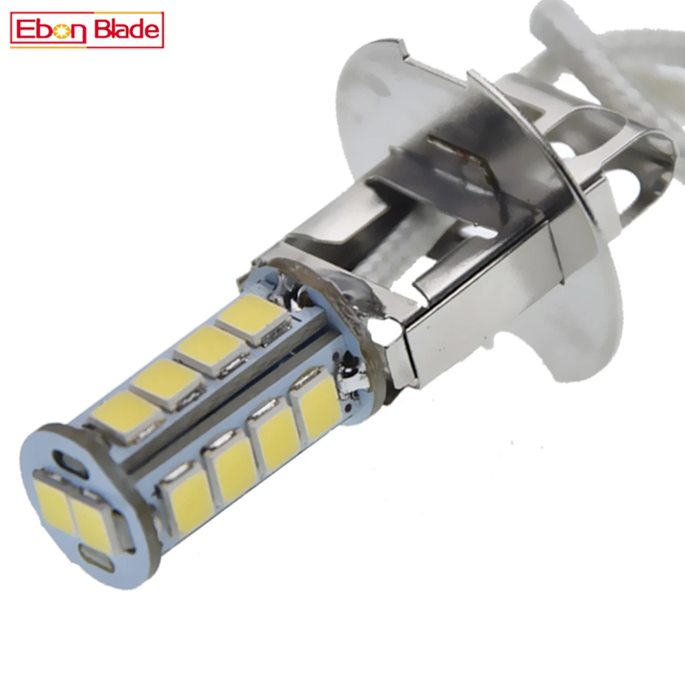 

1/2 Pcs Car Lights H3 LED Fog Day Running Light Auto Bulb 18SMD 2835 Super Bright Flashlight Torches Bike Head Lamp 6V DC 6 Volt