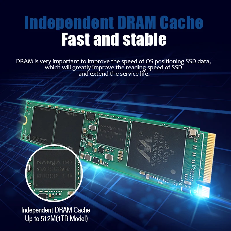 Reeinno ssd m2 512 ГБ для ноутбука Pcie Gen 3 0x4 NVMe 2280 Внутренний твердотельный жесткий диск