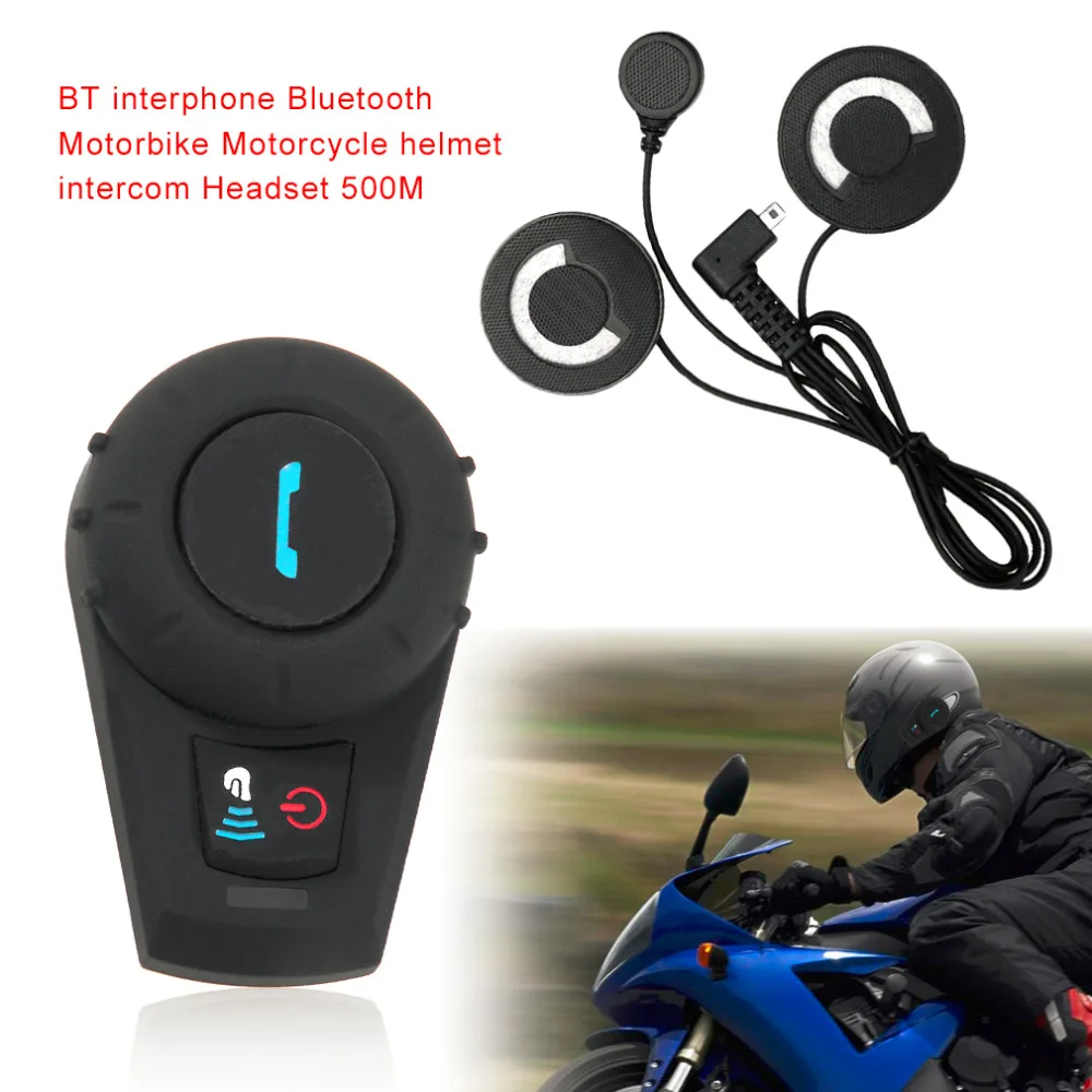 M1035BT Bluetooth домофон шлем для мотоцикла мопеда громкоговоритель домофона системы мотоциклетный шлем домофон Handfree 500 м