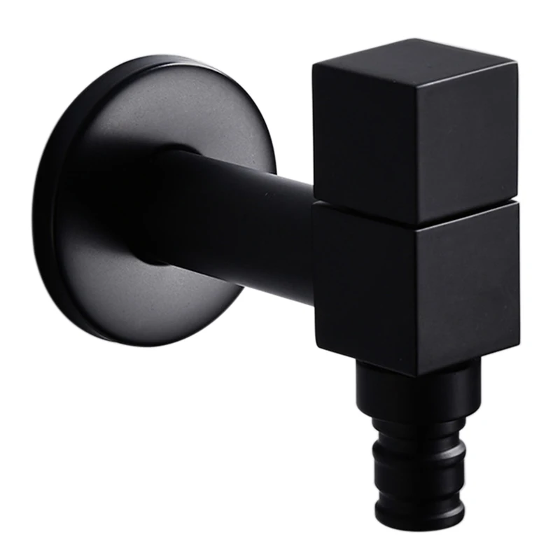 

Wall-Mounted Washing Machine Faucet Washing Machine Faucet Faucet Washing Mop Pool Faucet Matte Black, Washing Machine Faucet