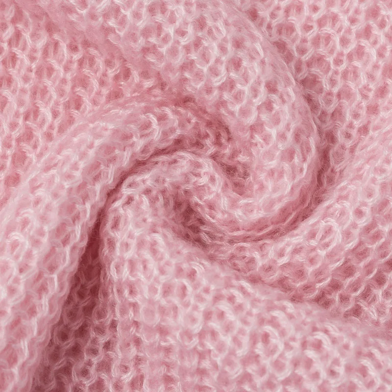 Conmoto повседневные женские Клубные свитера с кисточками, сексуальный свитер осень-зима, пуловеры, однотонный розовый свитер, джемпер