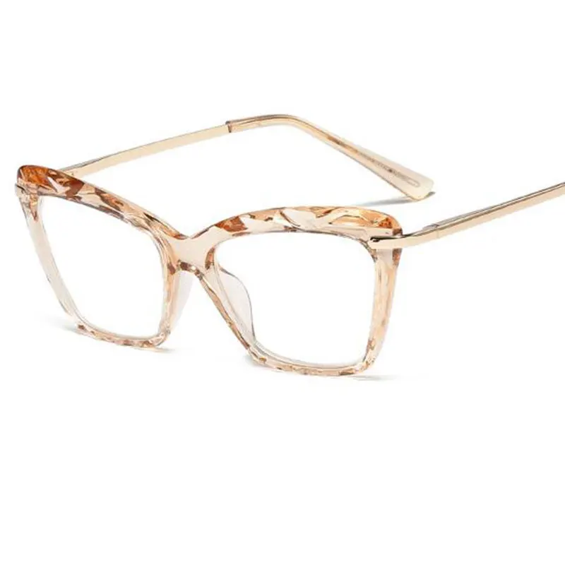 Прозрачные очки «кошачий глаз», прозрачные оптические оправы, роскошные брендовые модные очки для чтения, женские очки