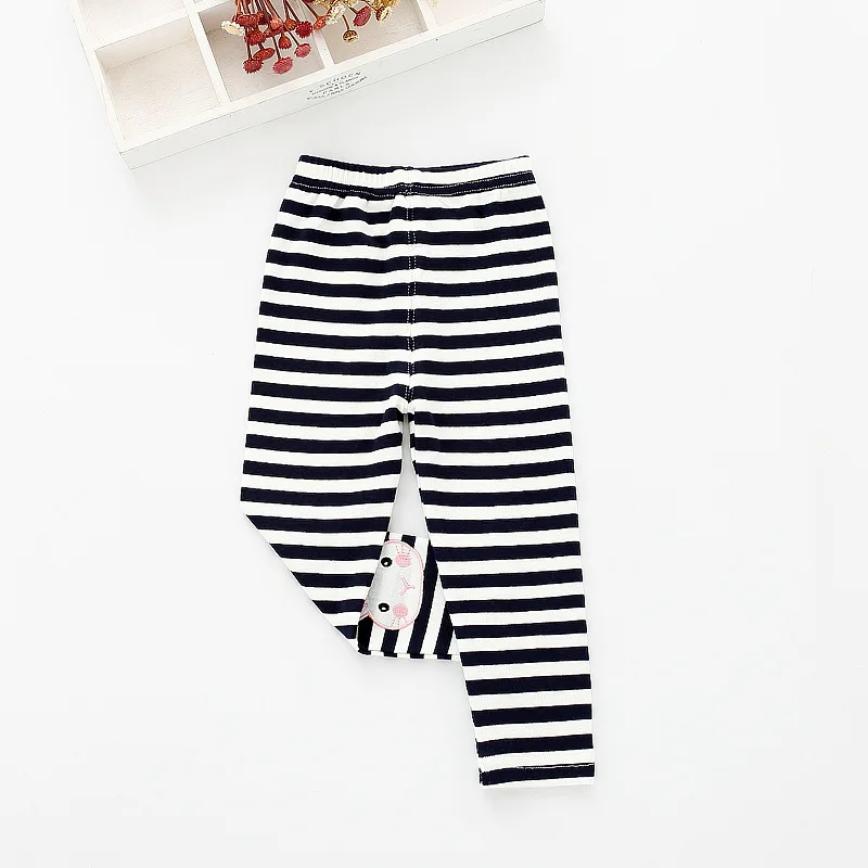 Spring And Autumn Korean-style GIRL'S Leggings Stripes Cartoon a Generation of Fat Boutique Childrenswear Cross Border