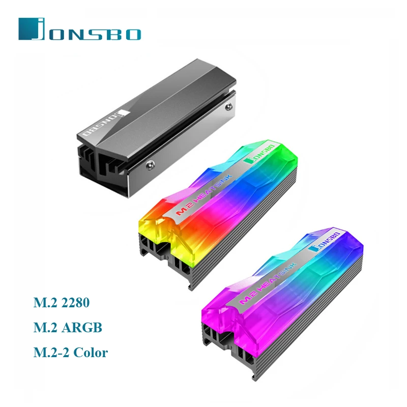 Настольный ПК Jonsbo M.2 2 ARGB радиатор SSD твердотельный накопитель охладитель