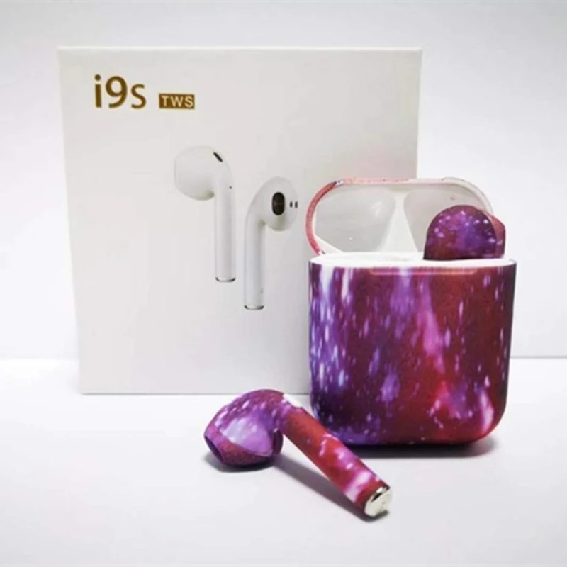 Size 6 AMTERBEST I9S заказной продукт цветной рисунок Bluetooth наушники Близнецы Bluetooth стерео гарнитура наушники для bluetooth-устройства - Цвет: Size 6