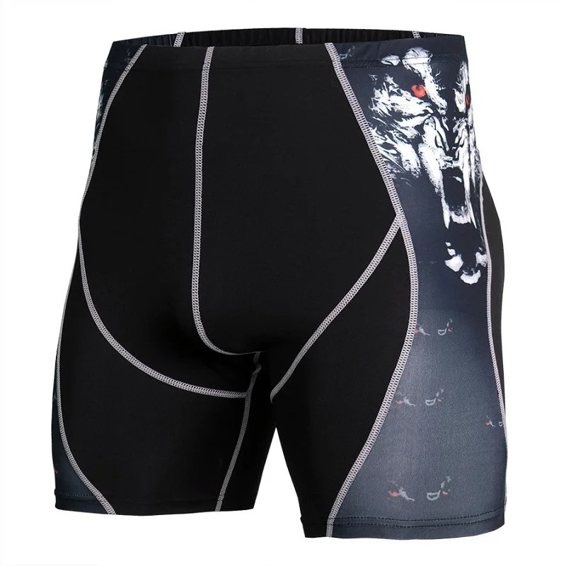 

Men's Sports Tight and Quick-drying Gym Shorts Breathable Super-elastic Fitness Trend Printed Comprehensive Combat Training Suit