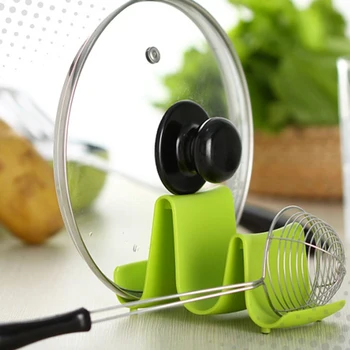 

Wave Pot Cover Rack Pot Pan Cover Lid Shell Stand Holder Racks Ladle Spoon Storage Rack Kitchen Accessories Pot Lid Storage Rack