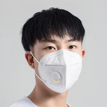 

non-woven anti-smog PM2.5 mask with exhalation valve Men Women Anti Dust Mask Breathable Valve Mask