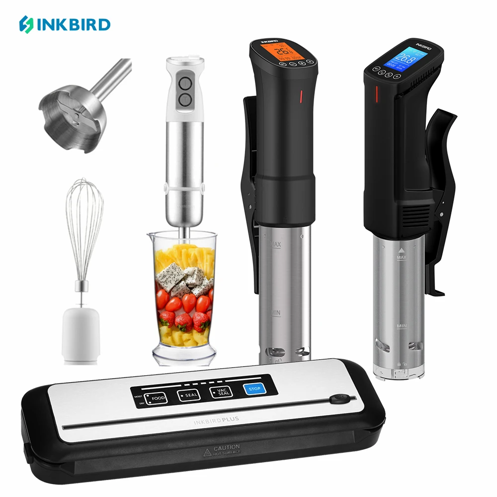 

INKBIRD 4 Types of Culinary Appliances WIFI Sous Vide Slow Cooker Sturdy Immersion Circulator Or Vacuum Sealer/Electric Blender