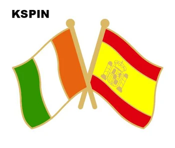 

Ireland Spain Flag Lapel Pin Friendship Flag Badge Flag pin