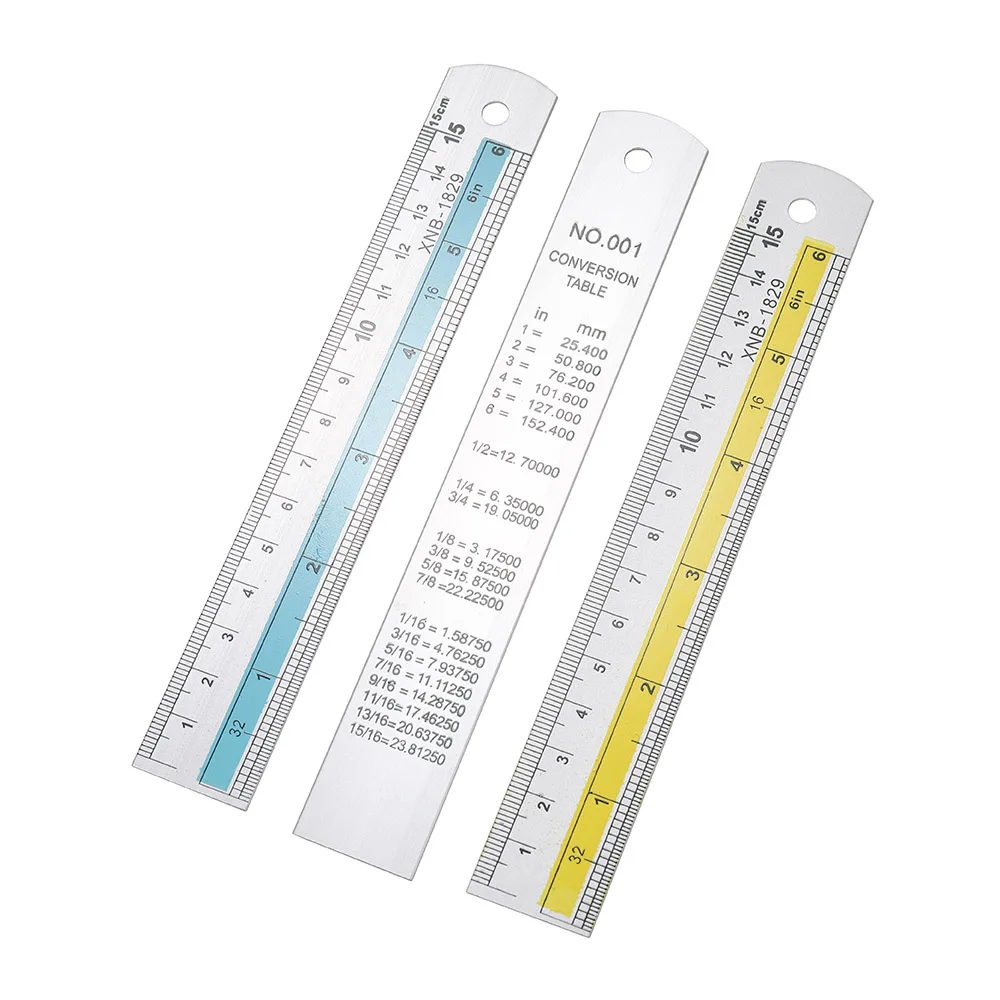 

1Pcs 15 cm Metal Aluminum Jewelry Size Measuring Ruler Metric Rule Precision Double Faced Measuring Tool For DIY Jewelry Making