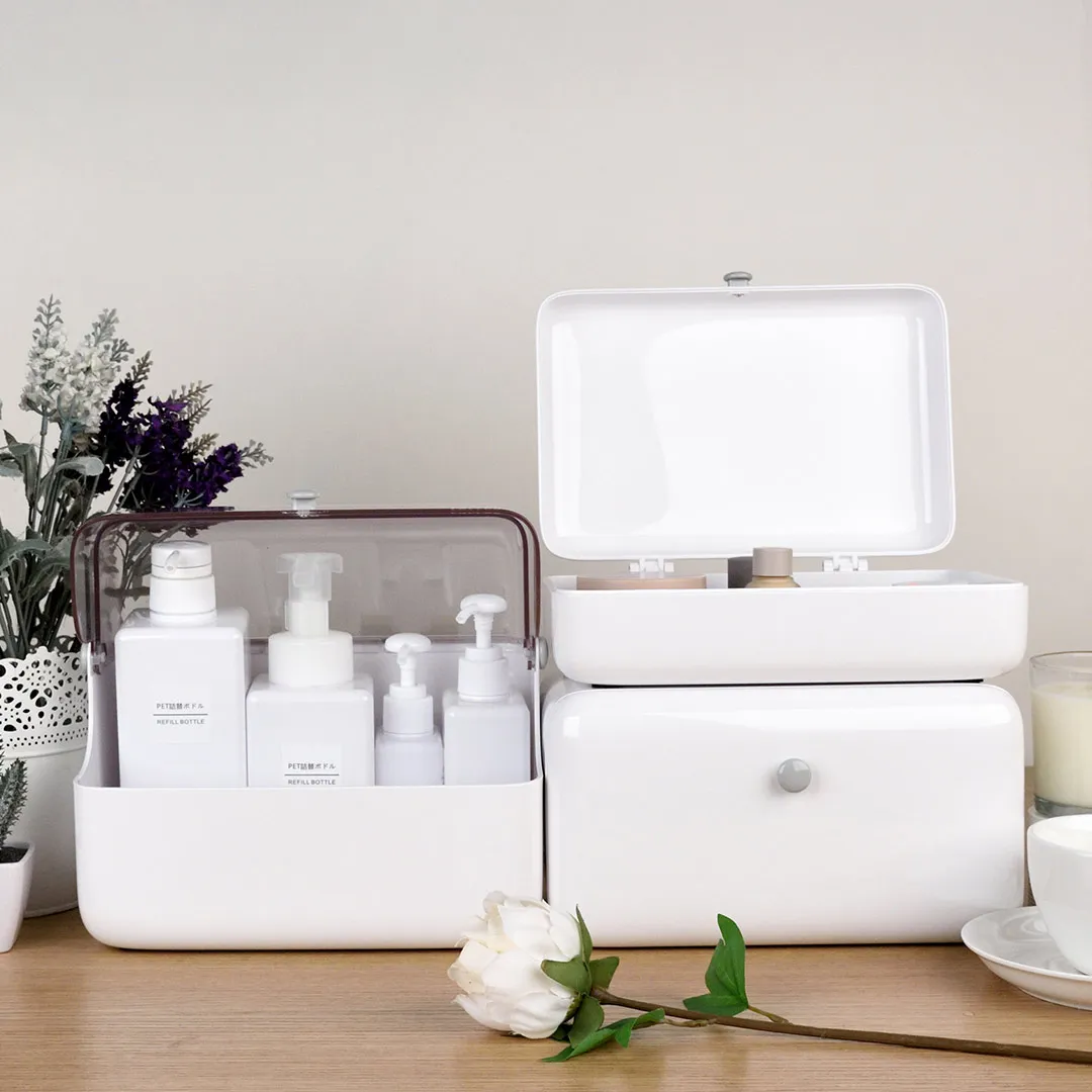 

Lofree MN501 Home 3Pcs Drawer Cosmetic Makeup Storage Box Desktop Storage Case Holder Organizer Toiletry Kits
