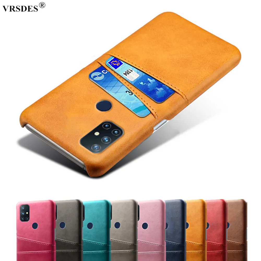 

Luxury Business Case For OnePlus Nord N10 N100 5 6 7 Cover Slim Card Slots PU Leather+PC Case For OnePlus 5T 6T 7T Pro Funda