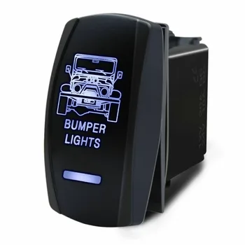 

Parts Bumper Light Switch Replacement Car Auto 5 Pins Blue LED Built-in