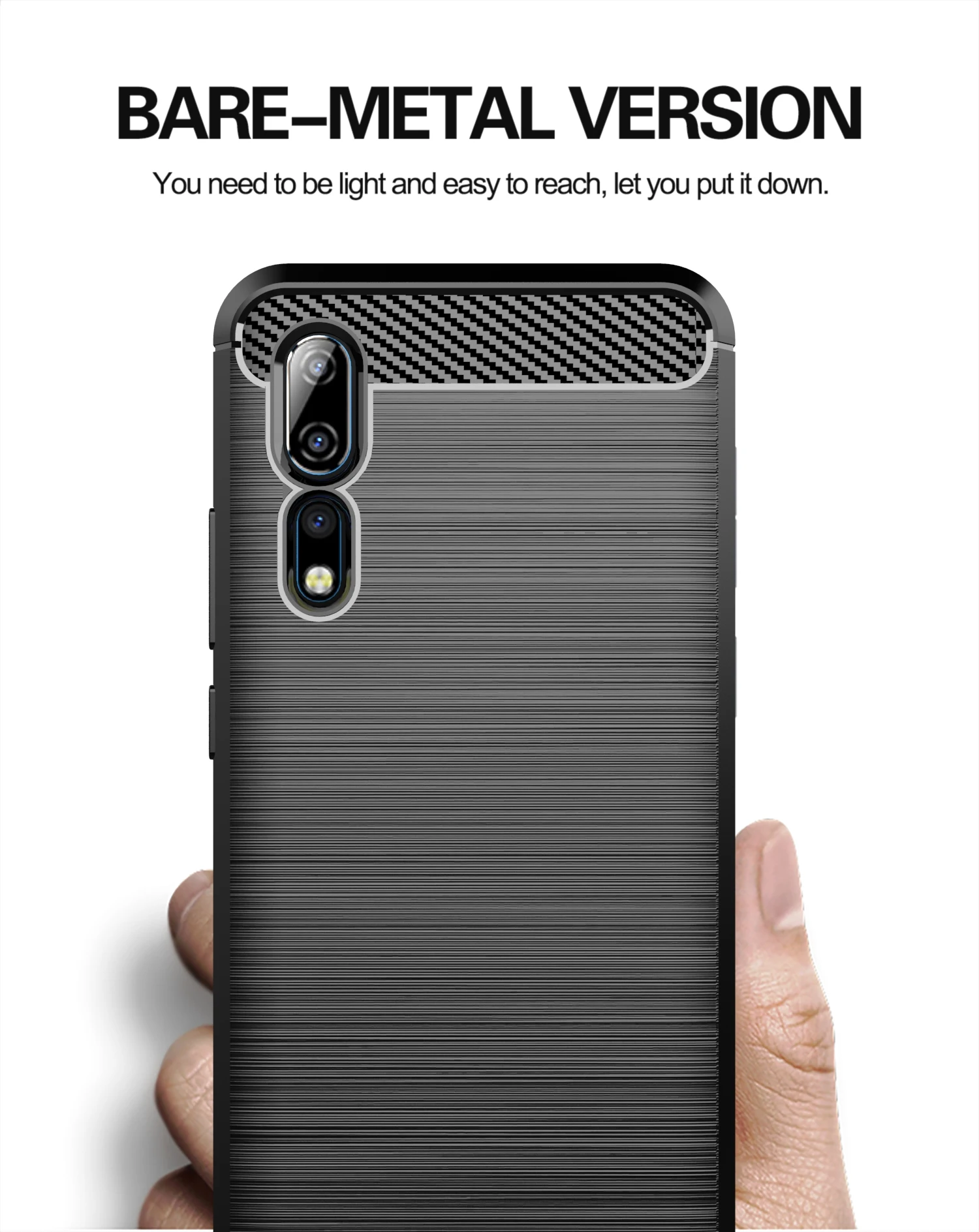 Чехол для телефона zte Axon 10 Pro, роскошный мягкий ТПУ чехол из углеродного волокна для zte Axon 10Pro 5G, противоударный чехол на заднюю панель 6,47 дюйма