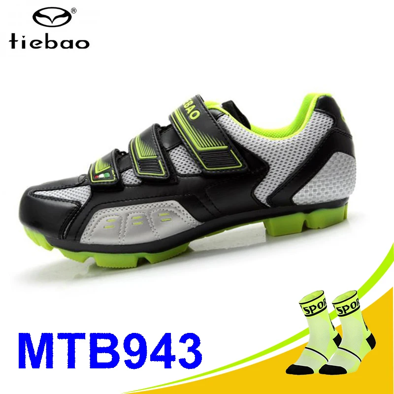 943 G With Socks Tiebao велосипедная обувь sapatilha ciclismo mtb Мужская и женская самоблокирующаяся дышащая обувь Superstar ORIGINAL для велосипеда mtb гоночного велосипеда - Цвет: 943 G With Socks