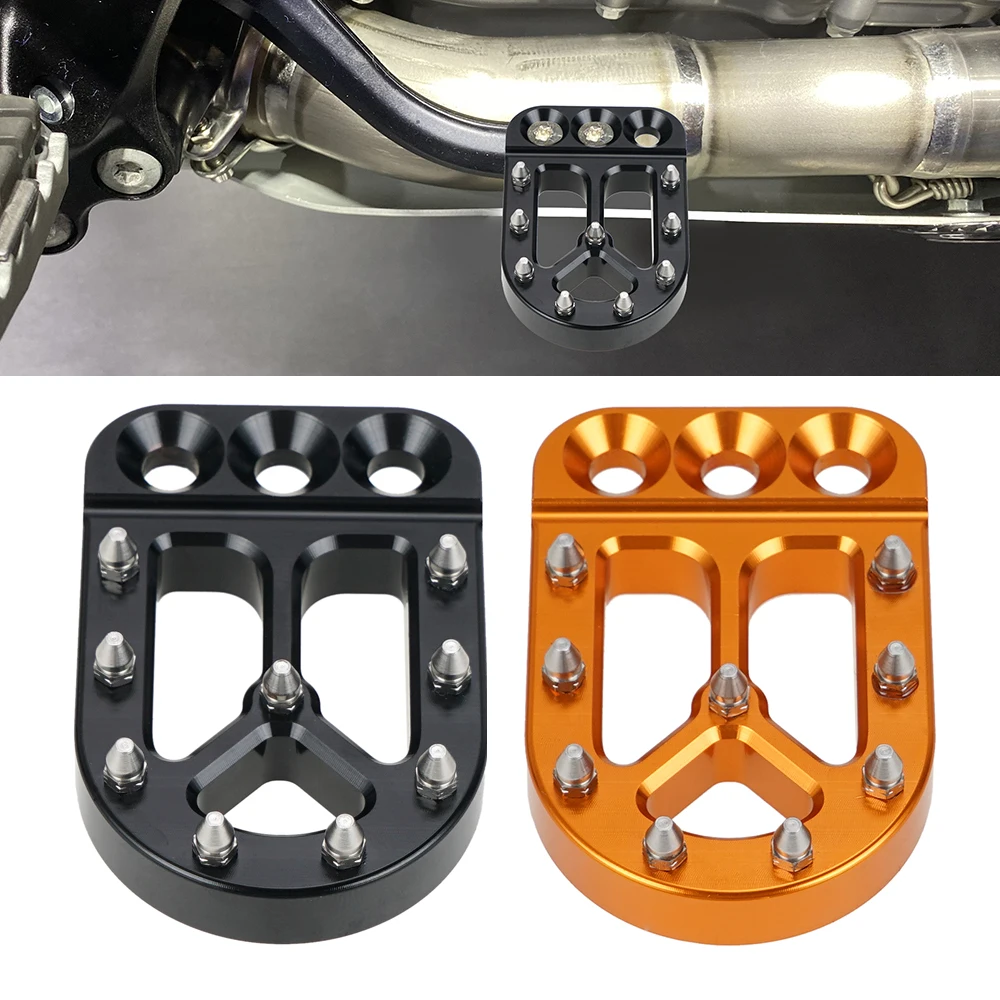 KTM Motorcycle Rear Brake Pedal Tip - Extended Aluminum Plate For Better Grip & Safety