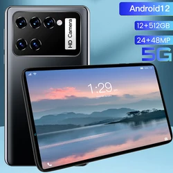 2021 mais recente M11 7.85 Polegada Tablet 12GB de RAM 512GB ROM 5G LTE 24/48MP 12 3440X1040 Android Tablet
