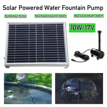 

17v 10w Solar-Powered Pump Brushless DC Solar Power Fountain Pool Water Pump Garden Plants Watering Kit solar pond pump kit