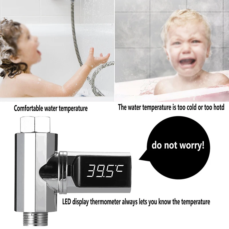 

LED Display Visible Temperature Sensor Indicator Bathing Household Appliances New Arrivals