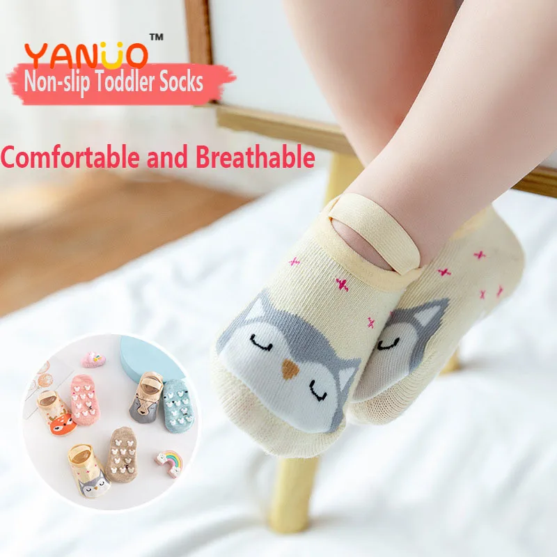 

Cute Cartoons Animal Fox Newborn Children Kids Baby Cotton Non-slip Toddler Socks For 0-3 Years Girls Boy Feet Socks Cheap Stuff