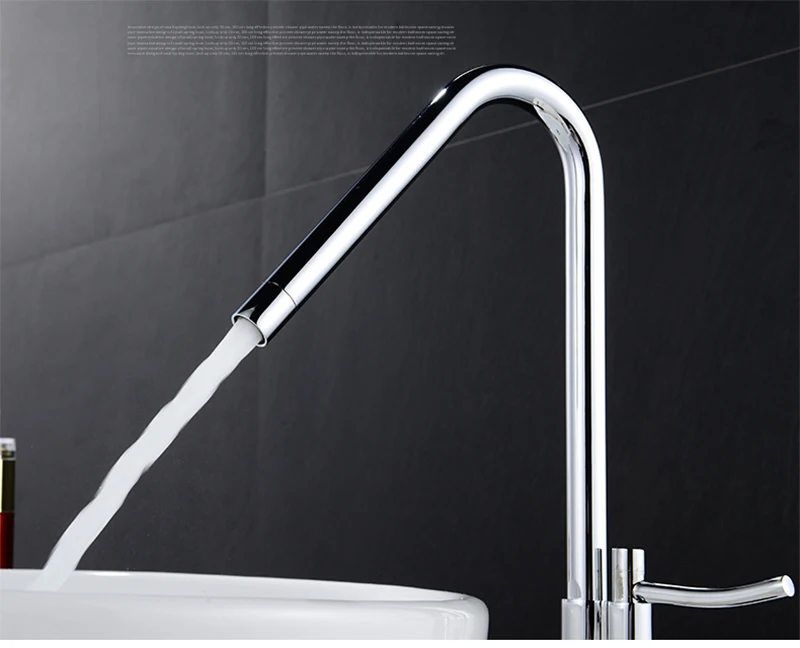 Раковина Faucetst хром высококачественный кран Европейский стиль ванная комната кран высокий полированная раковина смесители высокий водопад водопроводный кран