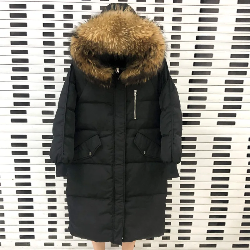 FURSARCAR 2020 New Fashion Natural Real Fur Coat