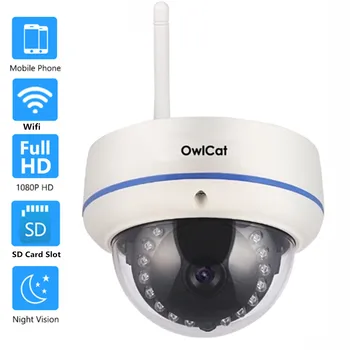 

OwlCat Home Smart Dome IP Camera Wifi HD 1080P Wireless CCTV P2P Android IOS IR Video Network IP Security Camera CamHi Onvif