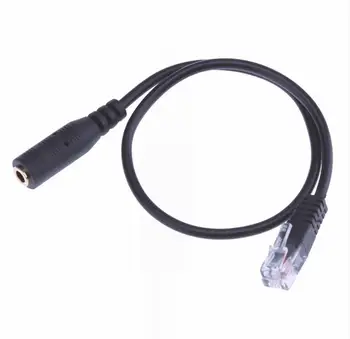 

Phone Adapter Smartphone 3.5mm to RJ9 Adapter Convertor Cable PC Computer Headset Telephone