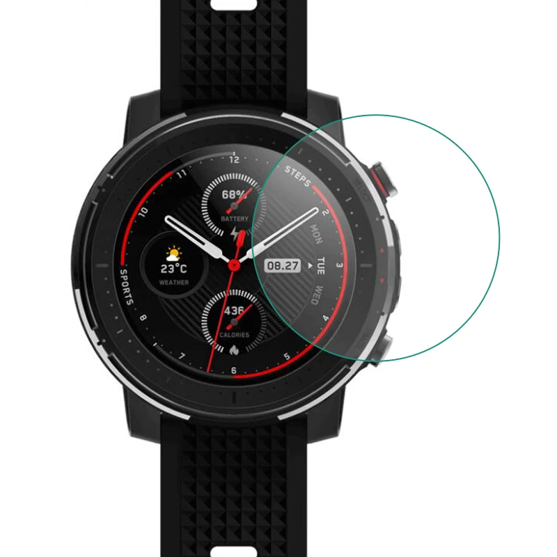 Закаленное стекло для защиты экрана Защитная пленка Xiaomi Huami AMAZFIT Stratos 3 Смарт-часы