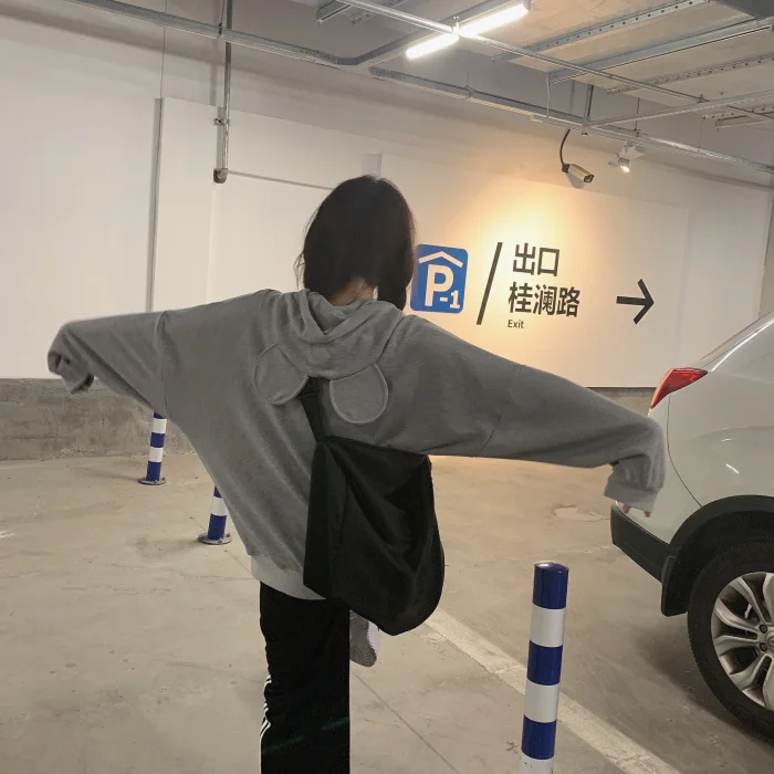WHITNEY WANG Осенняя модная уличная Милая толстовка с капюшоном для женщин толстовки пуловер