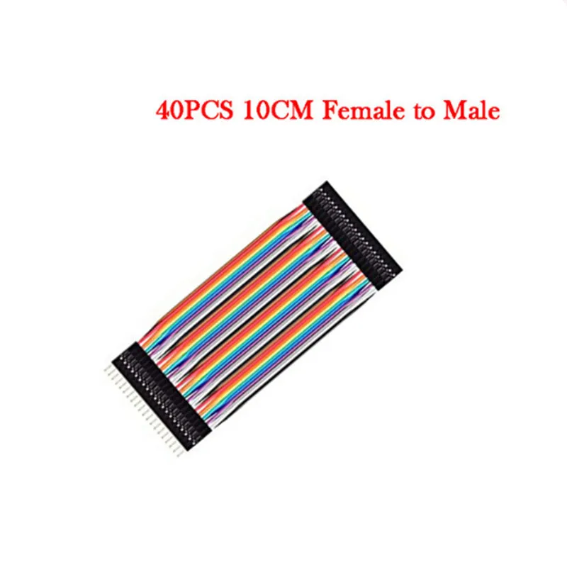 Female to Male 40 шт. 10 см Dupont линия мужчин/женщин и мужчин или женщин и женщин Перемычка провода разъем Dupont кабель для arduino - Цвет: Female to Male