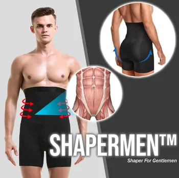 

Men's Body Shaper Compression Shorts High Waist Trainer Tummy Control Slimming Shapewear Modeling Girdle Anti Chafing Underwear