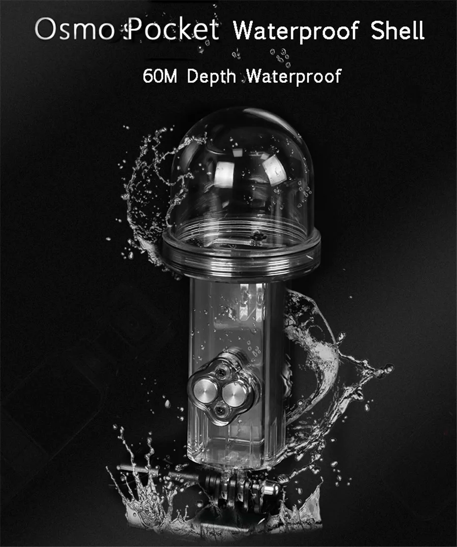 Открытый портативный спортивный водонепроницаемый чехол для фотокамеры 60 метров водонепроницаемый корпус для дайвинга для DJI Osmo Карманный