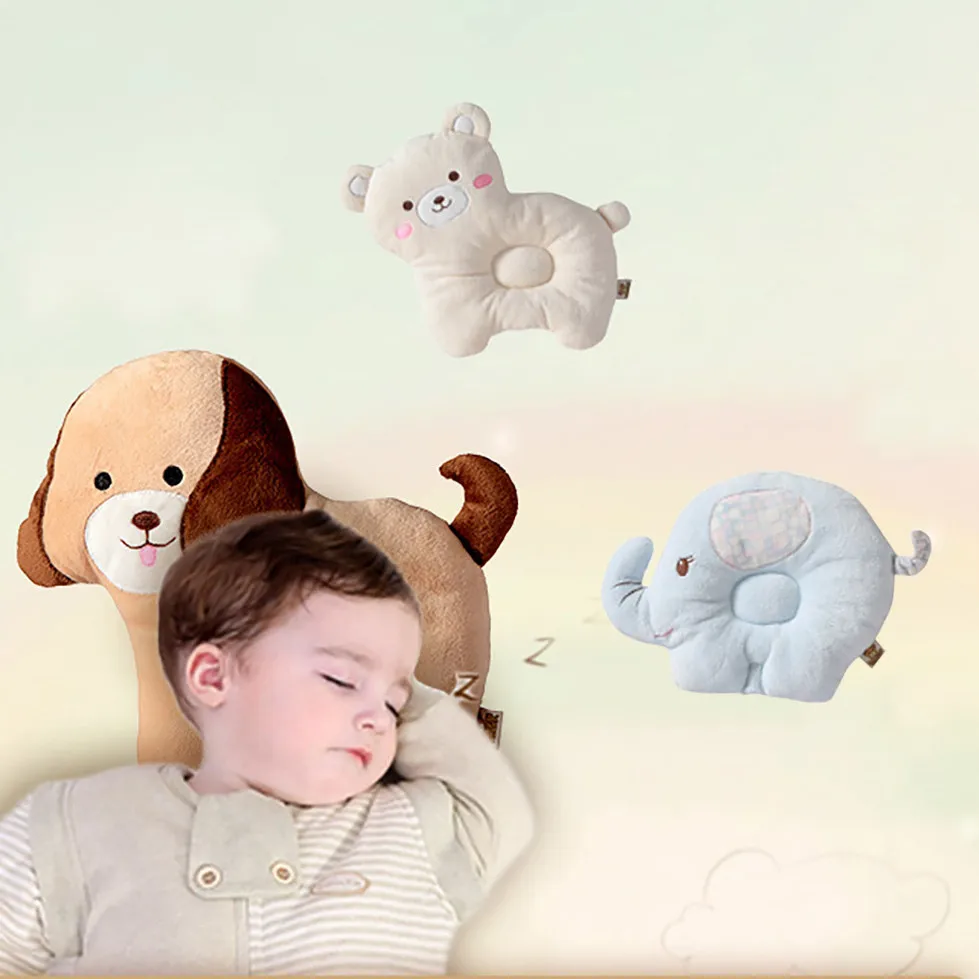 Новорожденный мультфильм дышащая детская антиголовная форма подушка плюшевая