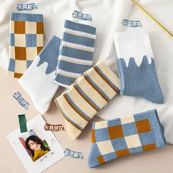 

Socks autumn and winter female hip-hop mid-tube baseball stockings breathable wild cute student stockings