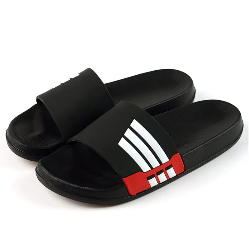 House Slippers Woman Shoes Cute Couple Home Slippers Men Women Unisex Non-slip Bathroom Mules Mujer Shoe Zapatos Mujer - Цвет: black