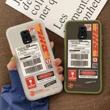 Para xiaomi mi 9t 9 pro a3 lite caso etiqueta expressa código de barras casos de telefone fosco volta capa dura para xiaomi redmi nota 9s 9 8 pro 7