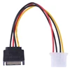 SATA TO IDE Power Cable 15 Pin SATA Male to Molex IDE 4 Pin Female Cable Adapter ► Photo 3/6